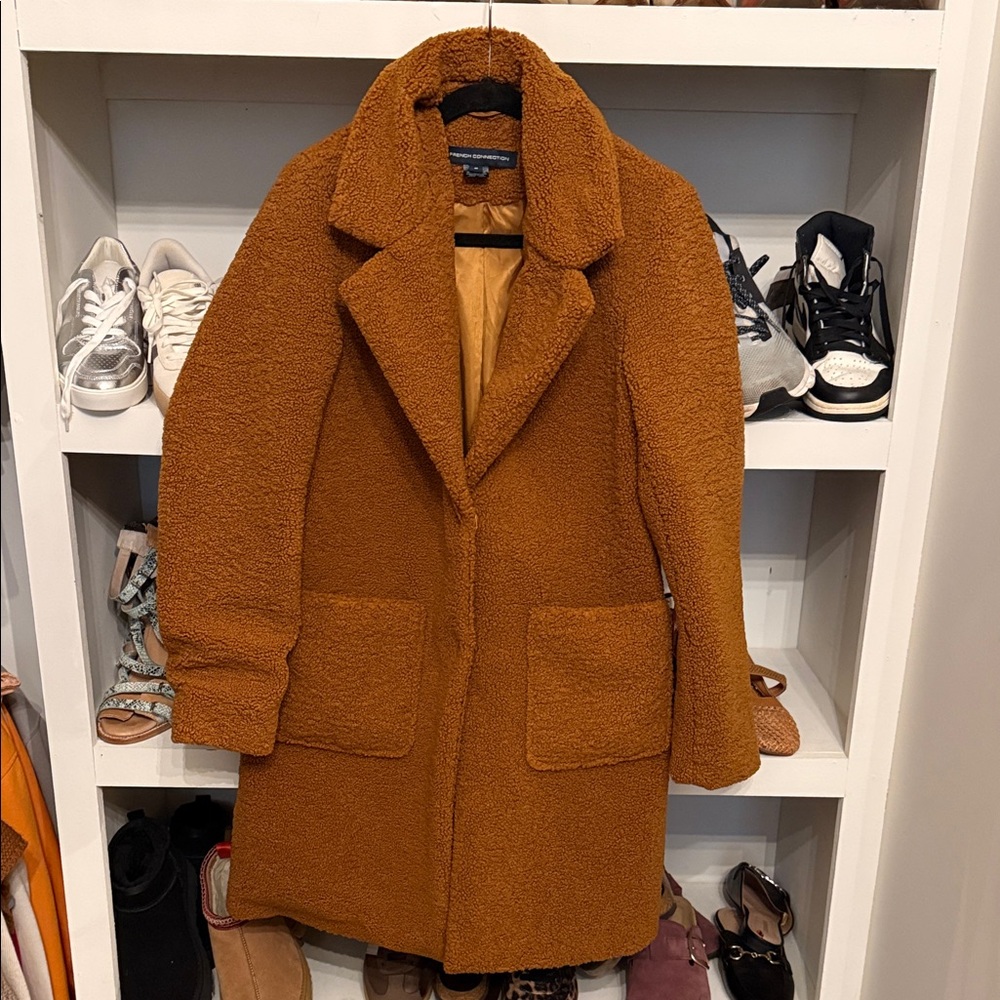 French Connection burnt orange coat